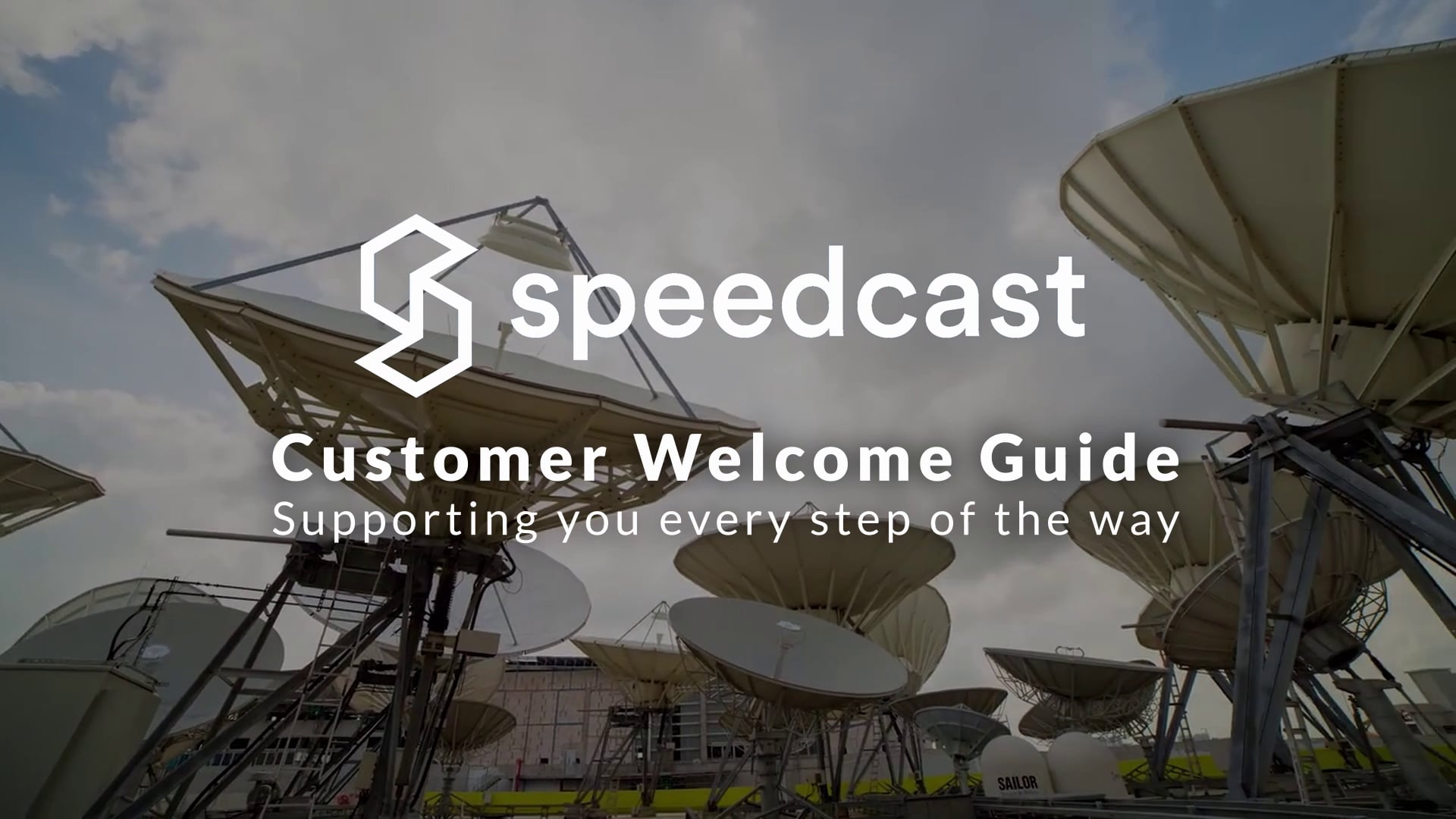 Speedcast Customer Welcome Guide | Supporting You Every Step of the Way ...