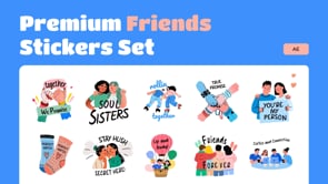 Animated Friends Stickers Pack, an Emoji Icon by Prosymbols (Thumbnail 5 of 5)