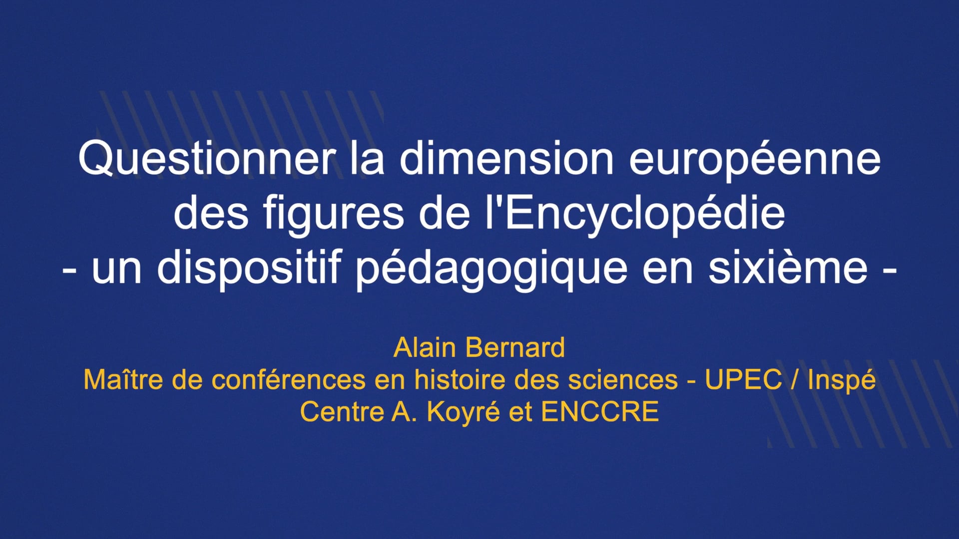 03 - Questionner la dimension européenne des figures de l'Encyclopédie : un dispositif pédagogique en sixième