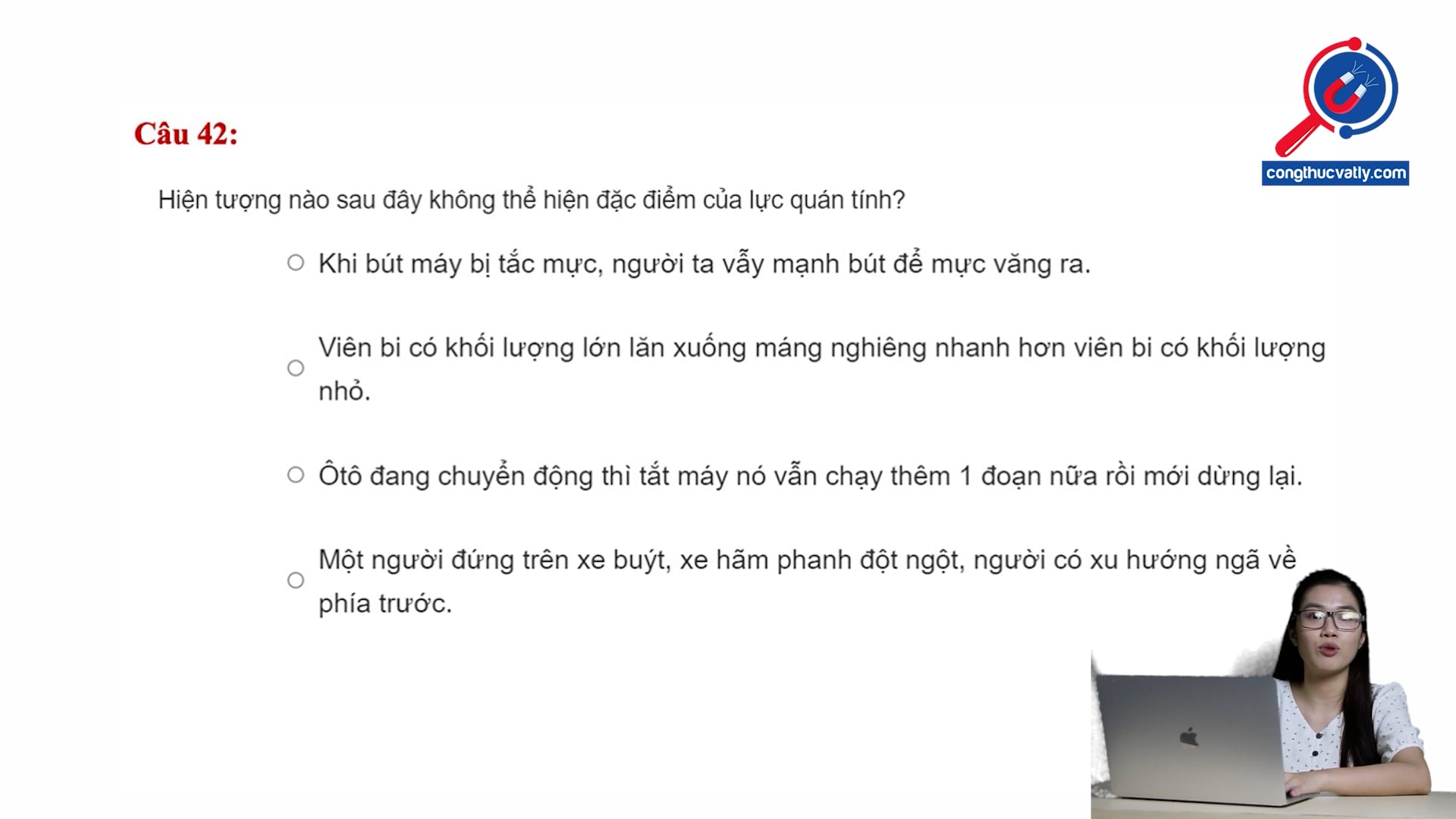 Đặc điểm của quán tính