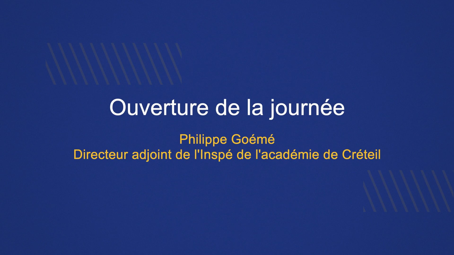 01 - Ouverture de la journée (1/2) - 25/09/2024