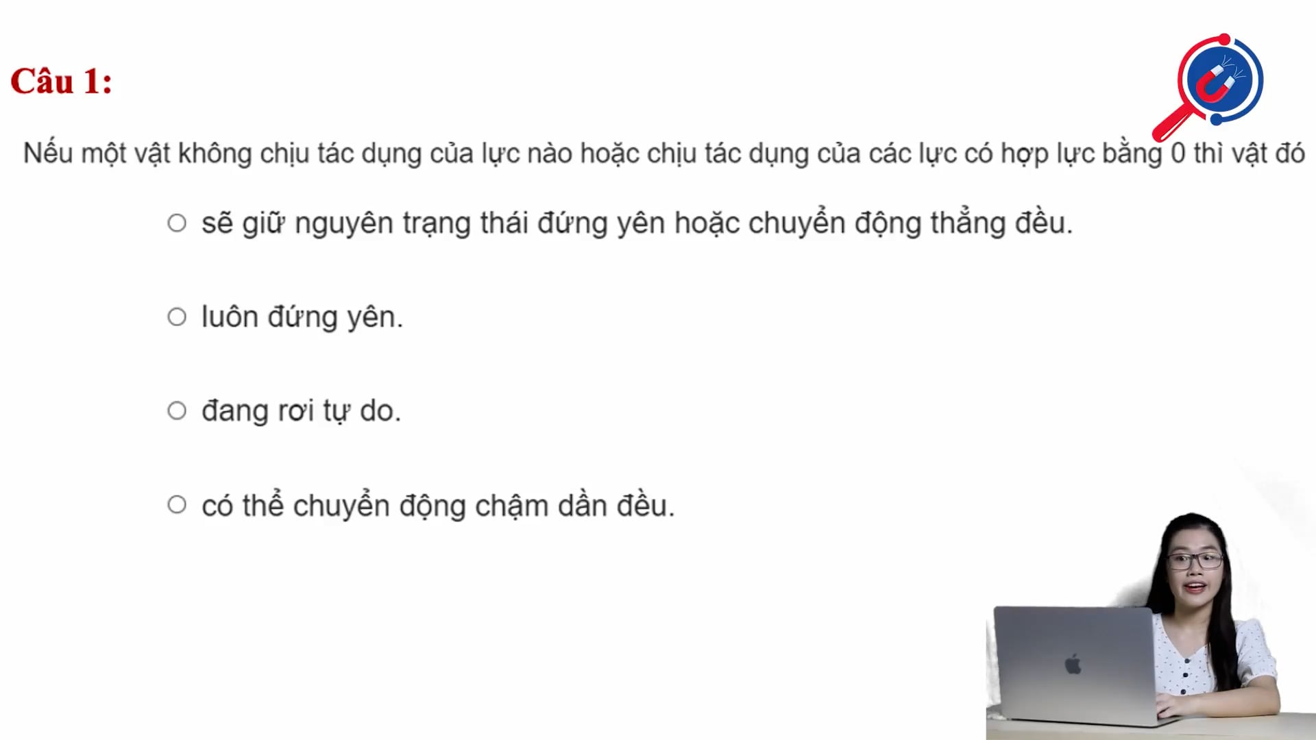 Lý thuyết về định luật I Newton