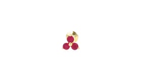.10 ct. t.w. Ruby Single Flat-Back Stud Earring in 14kt Yellow Gold