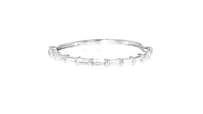 .20 ct. t.w. Baguette Diamond Ring in Sterling Silver