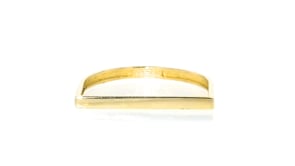 Italian 14kt Yellow Gold Squared Ring