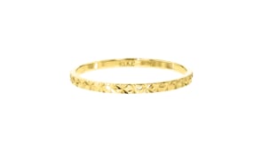 Italian 14kt Yellow Gold Diamond-Cut Ring