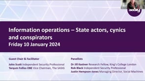 SASIG Webinar - Information operations – State actors, cynics and conspirators 2025-01-10 11:00:19