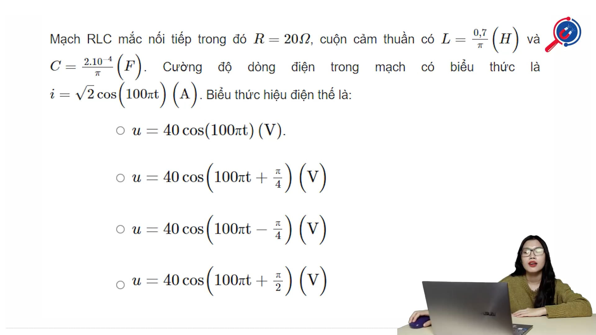 Biểu thức hiệu điện thế là