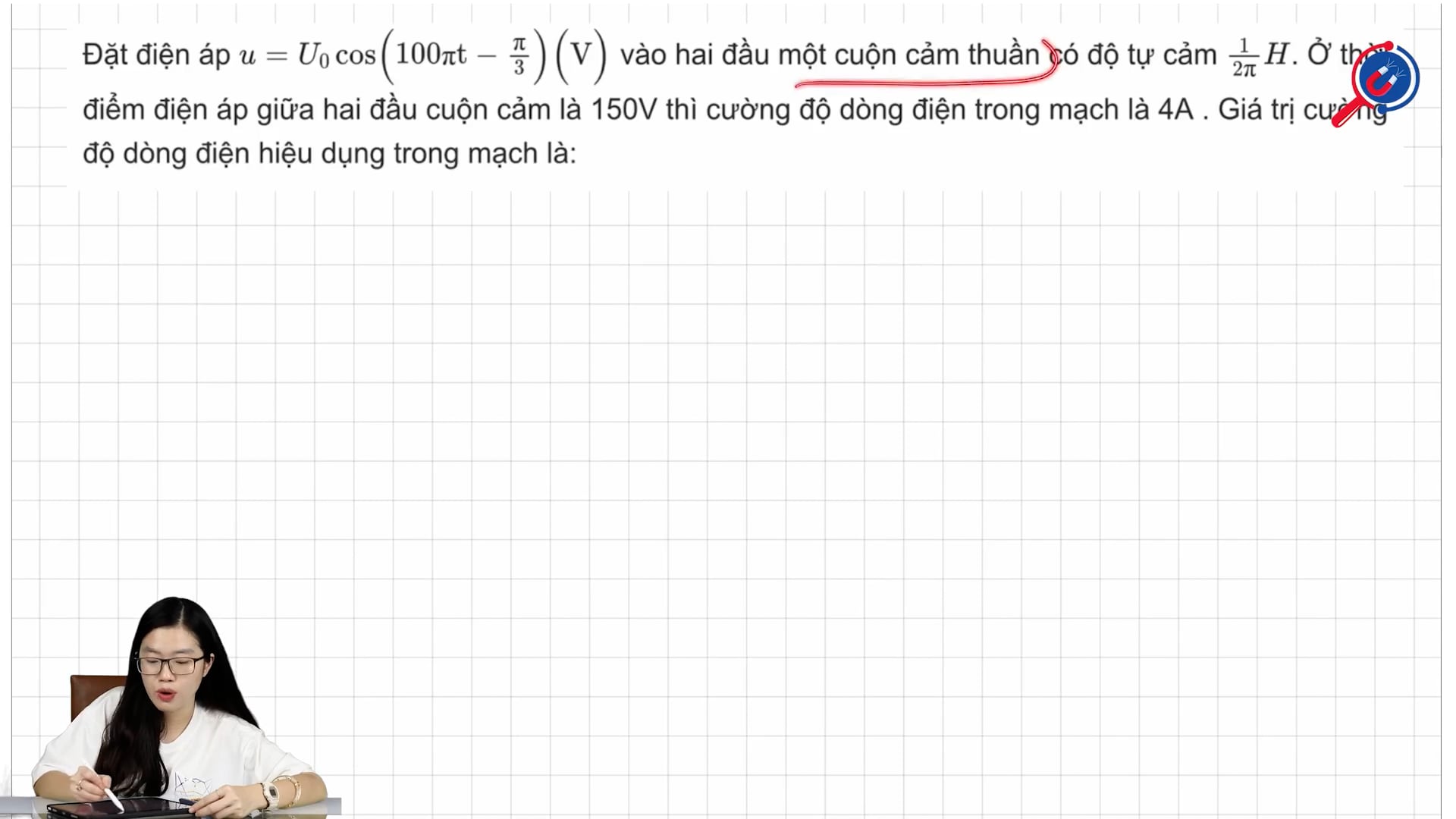 Giá trị cường độ dòng điện hiệu dụng trong mạch là