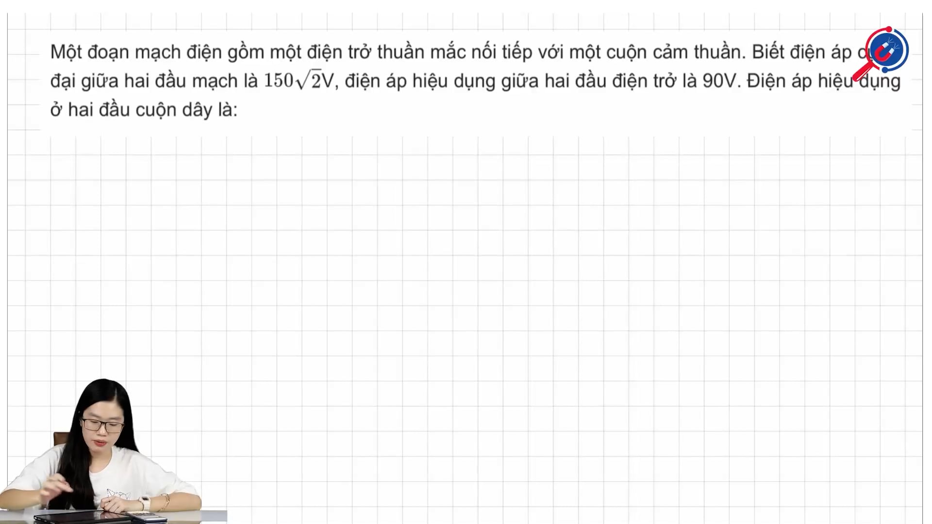 Điện áp hiệu dụng ở hai đầu cuộn dây là