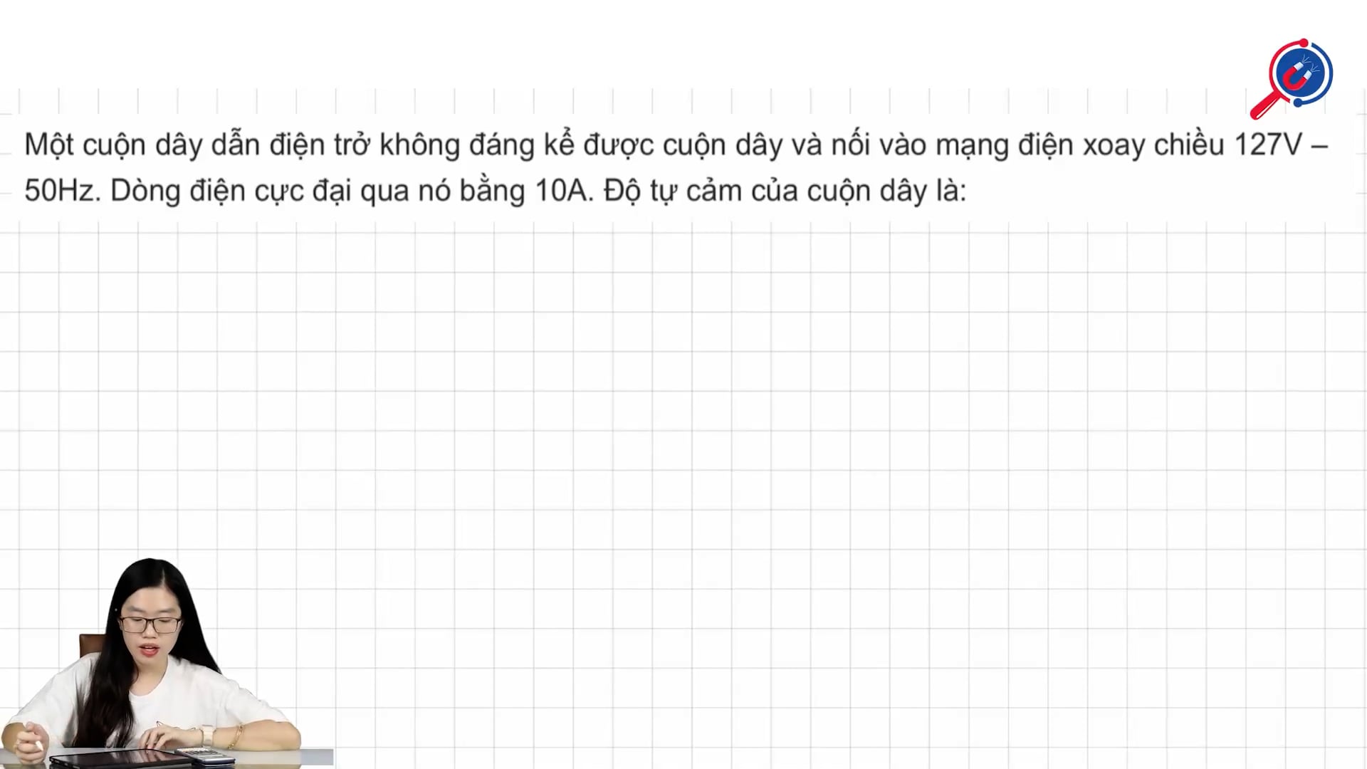 Độ tự cảm của cuộn dây là bao nhiêu?