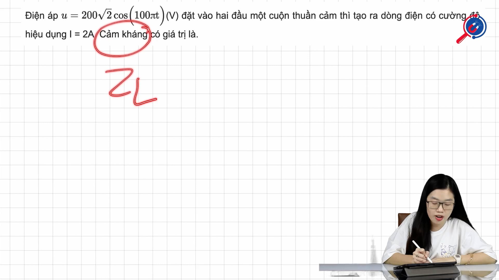 Cảm kháng có giá trị là
