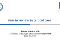 Year in review in critical care