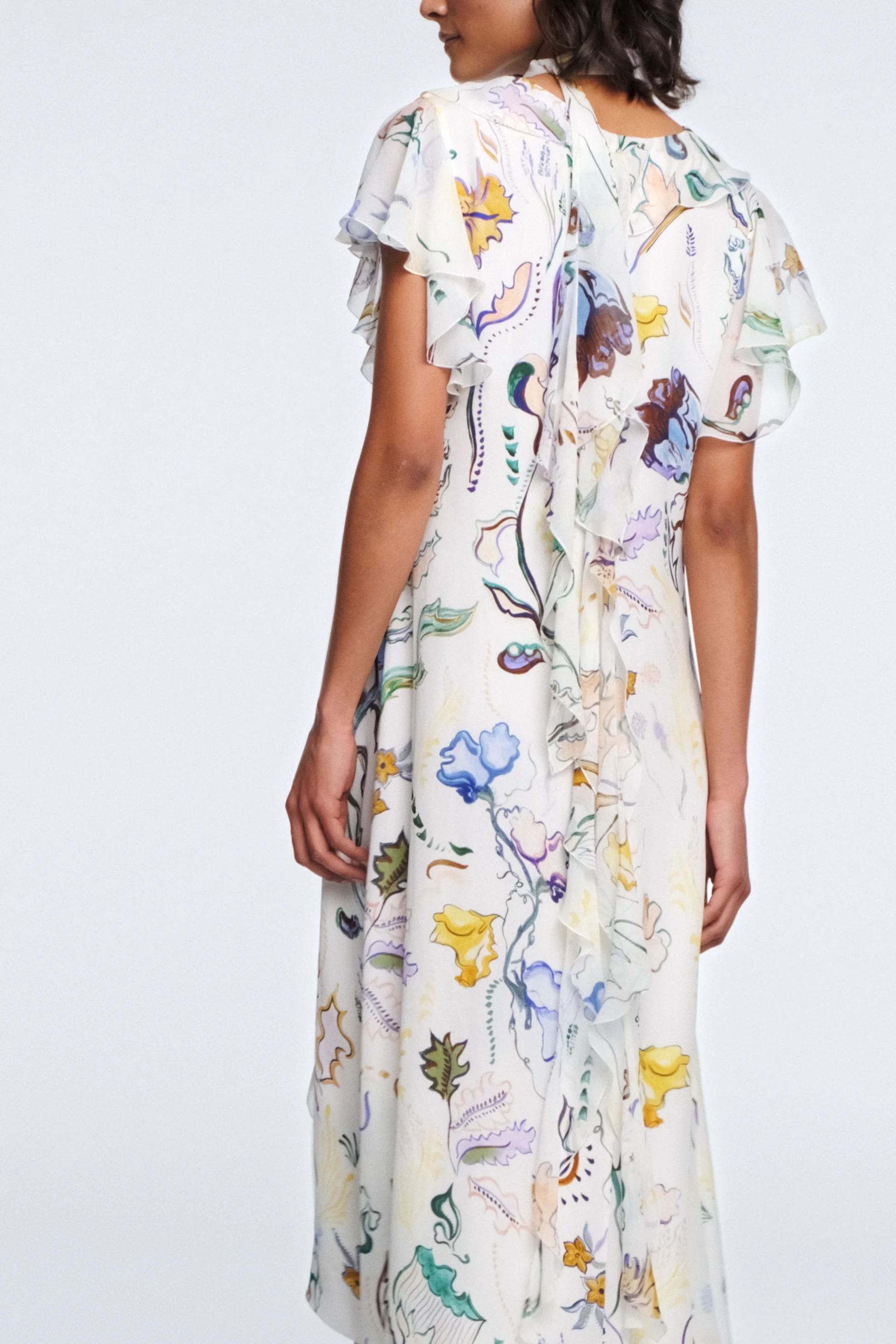 送料関税込★DOROTHEE SCHUMACHER★ニットミディドレス FLORAL TWIST dress | Dorothee Schumacher