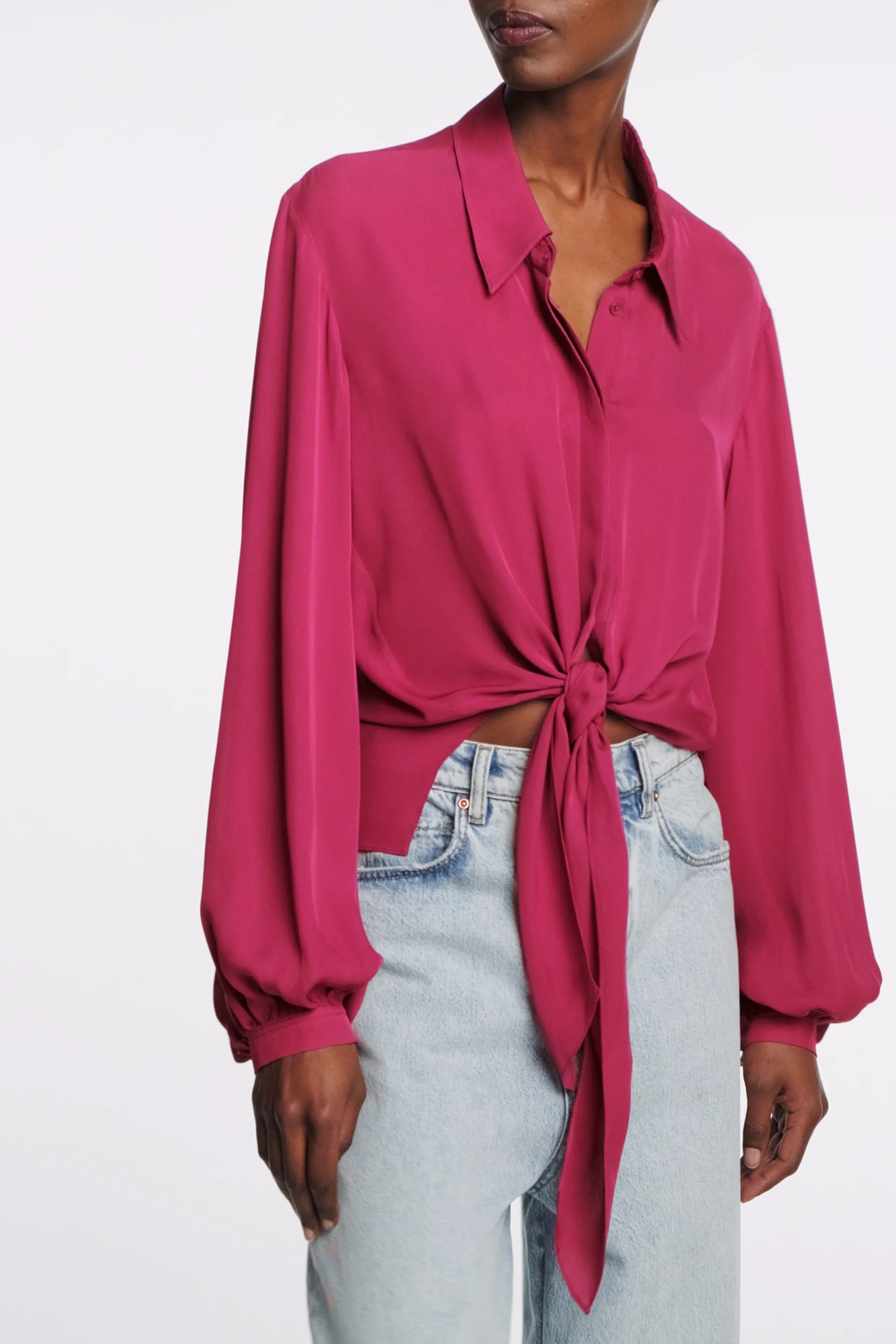 ワンピース Treat Urself Twist Flare Pintuck Blouse Treat Urself Twist Flare Pintuck Blouse