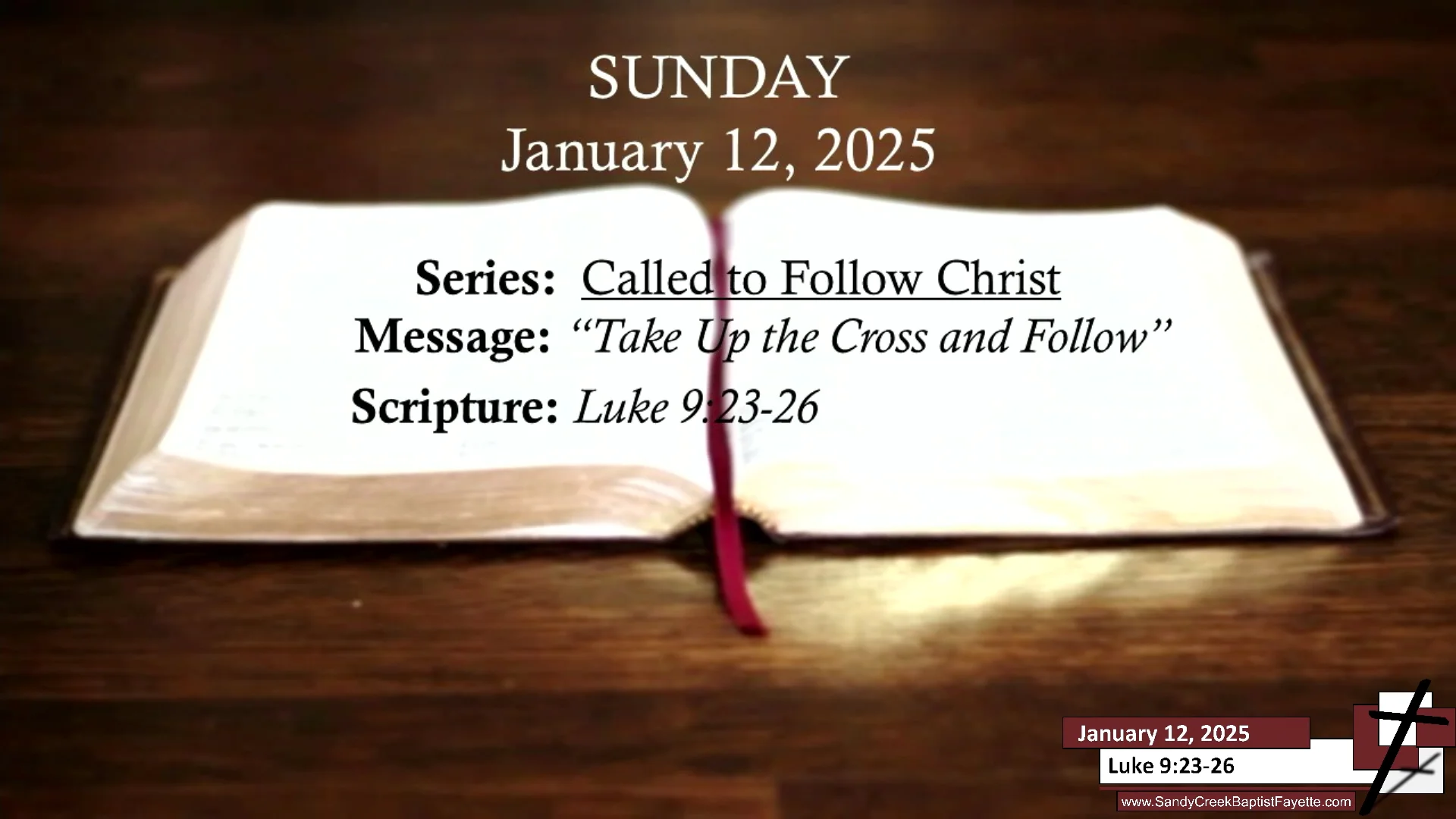Luke 9 23 26 Sermon