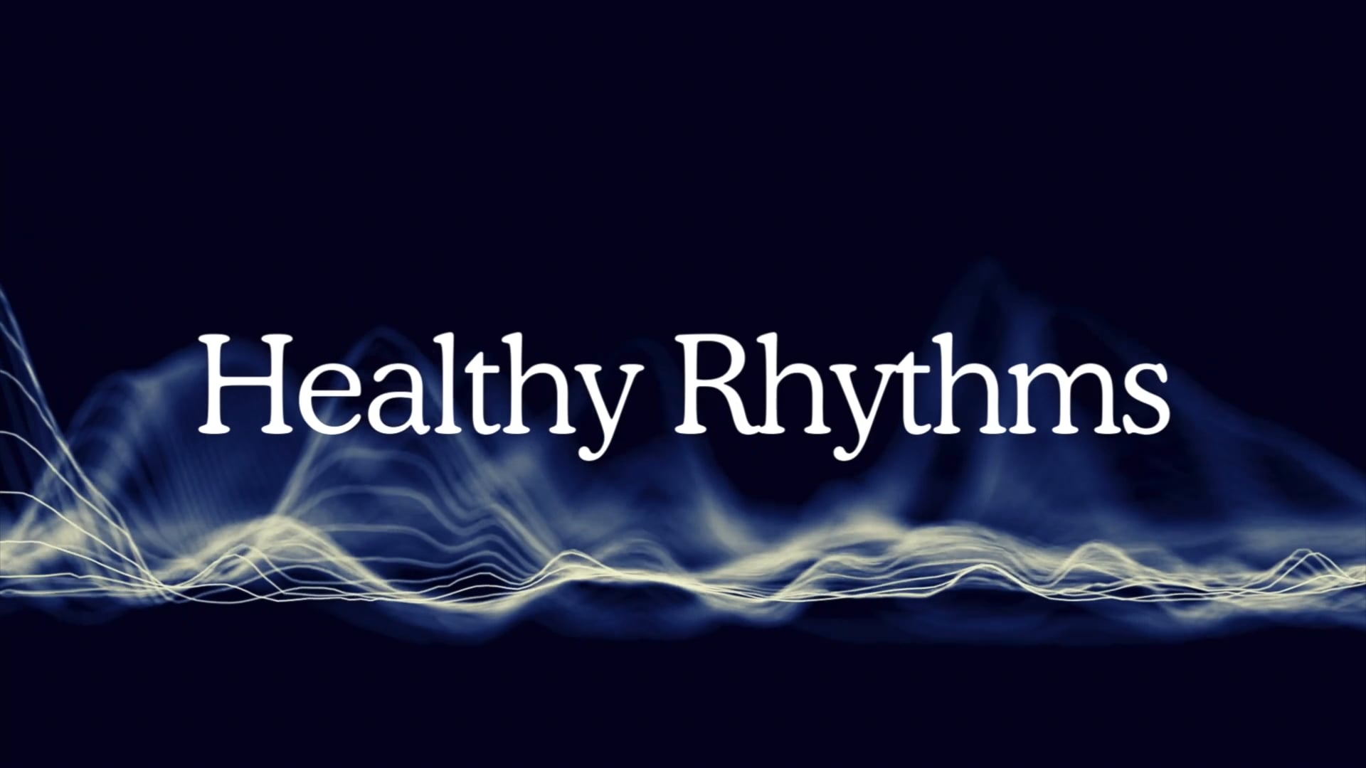 Healthy Rythms: January 12, 2025