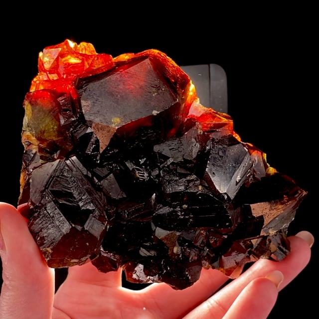 Sphalerite (gemmy red crystals)