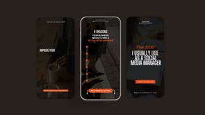 Black & Orange - Instagram Reel, a Social Media Template by My Template Studio (Thumbnail 9 of 13)