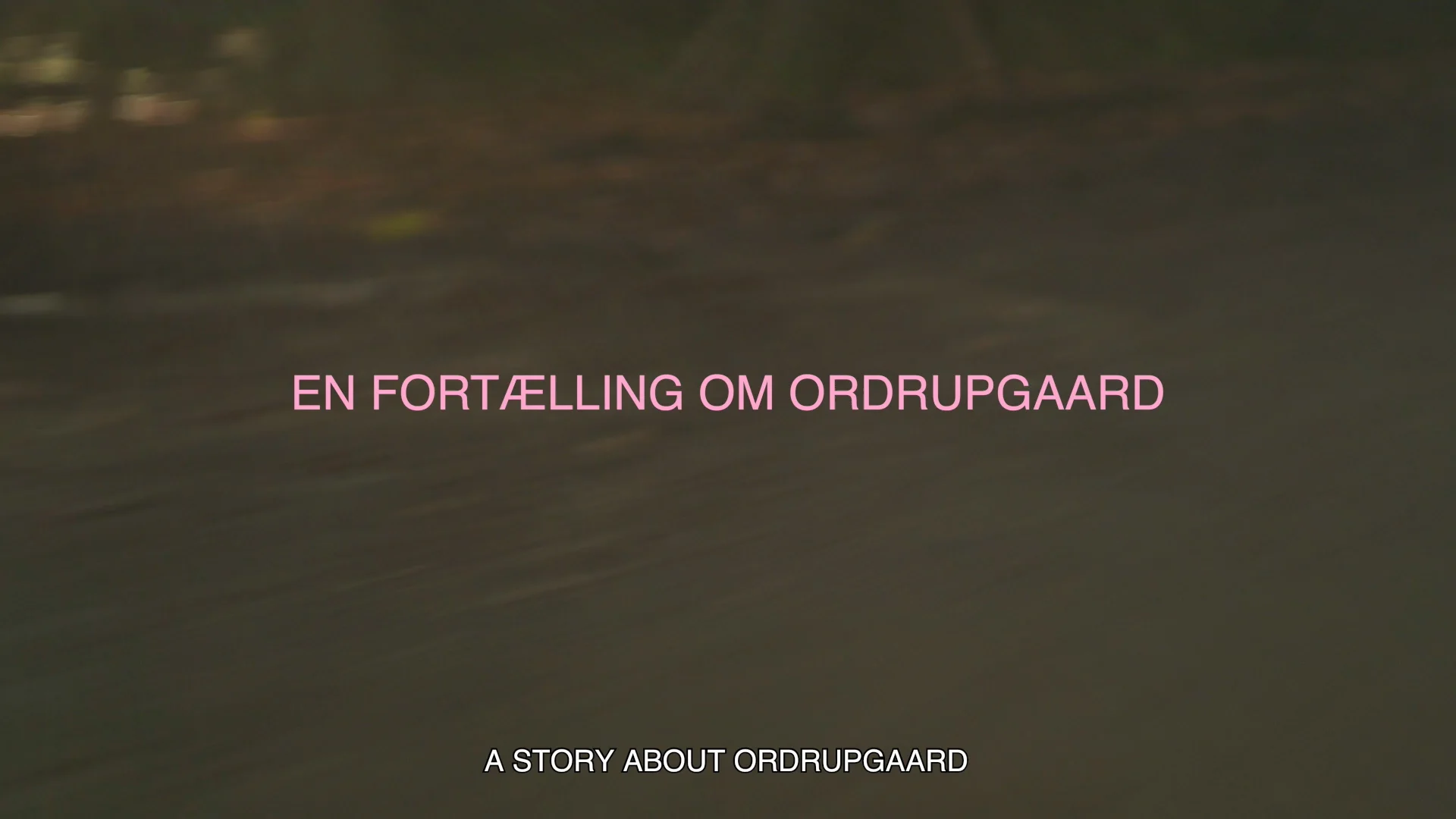 En Fort&aelig;lling om Ordrupgaard_med engelske undertekster