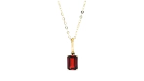 .80 Carat Garnet Pendant in 10kt Yellow Gold