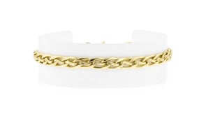 10kt Yellow Gold Twisted Oval-Link Bracelet