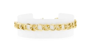 10kt Yellow Gold Double-Curb Link Bracelet