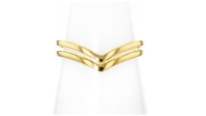 10kt Yellow Gold Double V Ring