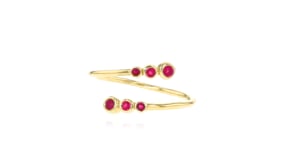 .10 ct. t.w. Ruby Bypass Ring in 10kt Yellow Gold