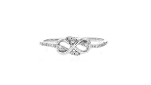 .10 ct. t.w. Diamond Infinity Loop Ring in Sterling Silver