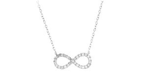 .25 ct. t.w. Diamond Infinity Necklace in Sterling Silver