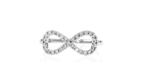 .25 ct. t.w. Diamond Infinity Ring in Sterling Silver