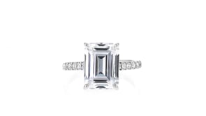 6.20 ct. t.w. CZ Ring in Sterling Silver