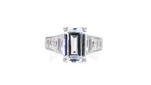 5.80 ct. t.w. CZ Ring in Sterling Silver