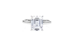 4.20 Carat CZ Ring in Sterling Silver