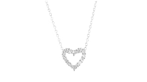 .25 ct. t.w. Lab-Grown Diamond Heart Pendant Necklace in Sterling Silver
