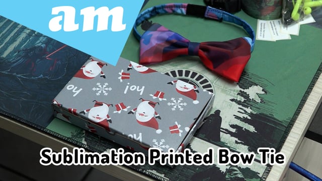 Sublimation Printed Bow Tie Gifts in Customised Printed Paper Box by Laser Cutting