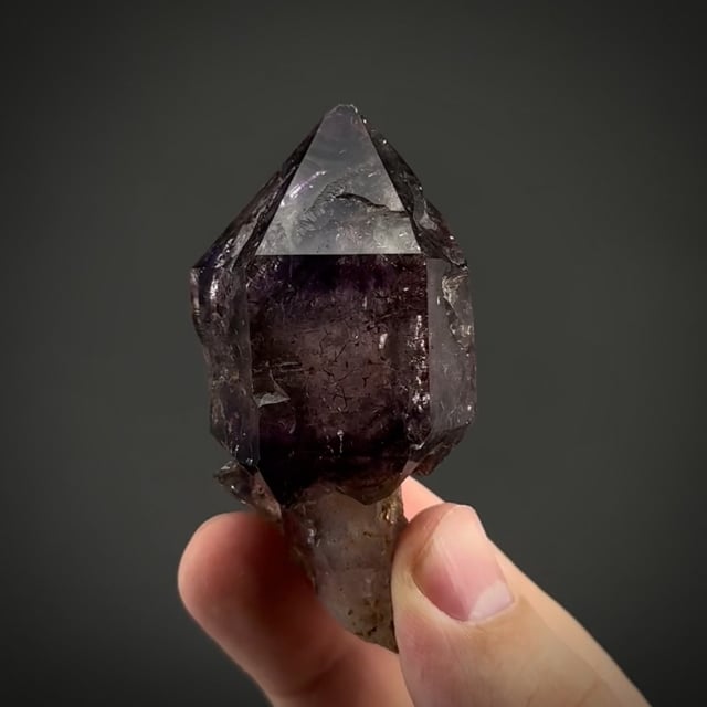 Amethyst (Scepter) with Hematite inclusions