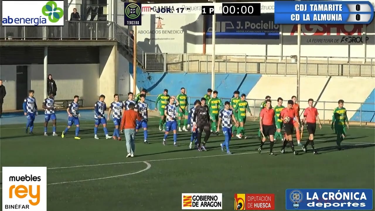 (RESUMEN Y GOLES) CDJ Tamarite 1-1 CD La Almunia / Jor. 17 / Tercera Rfef