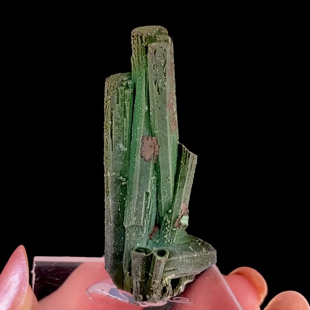 Chrysocolla pseudomorphs after Azurite or possibly Gypsum