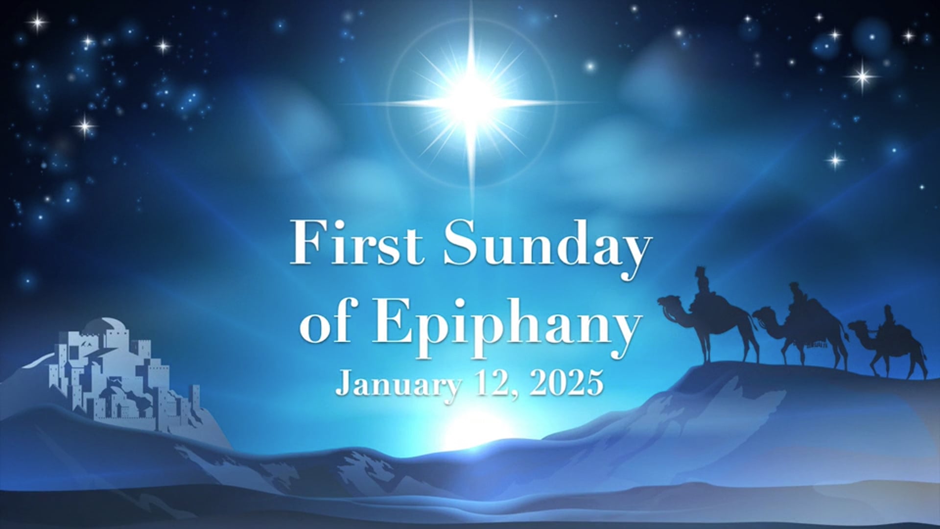 WCCA First Sunday of Epiphany - January 12, 2025