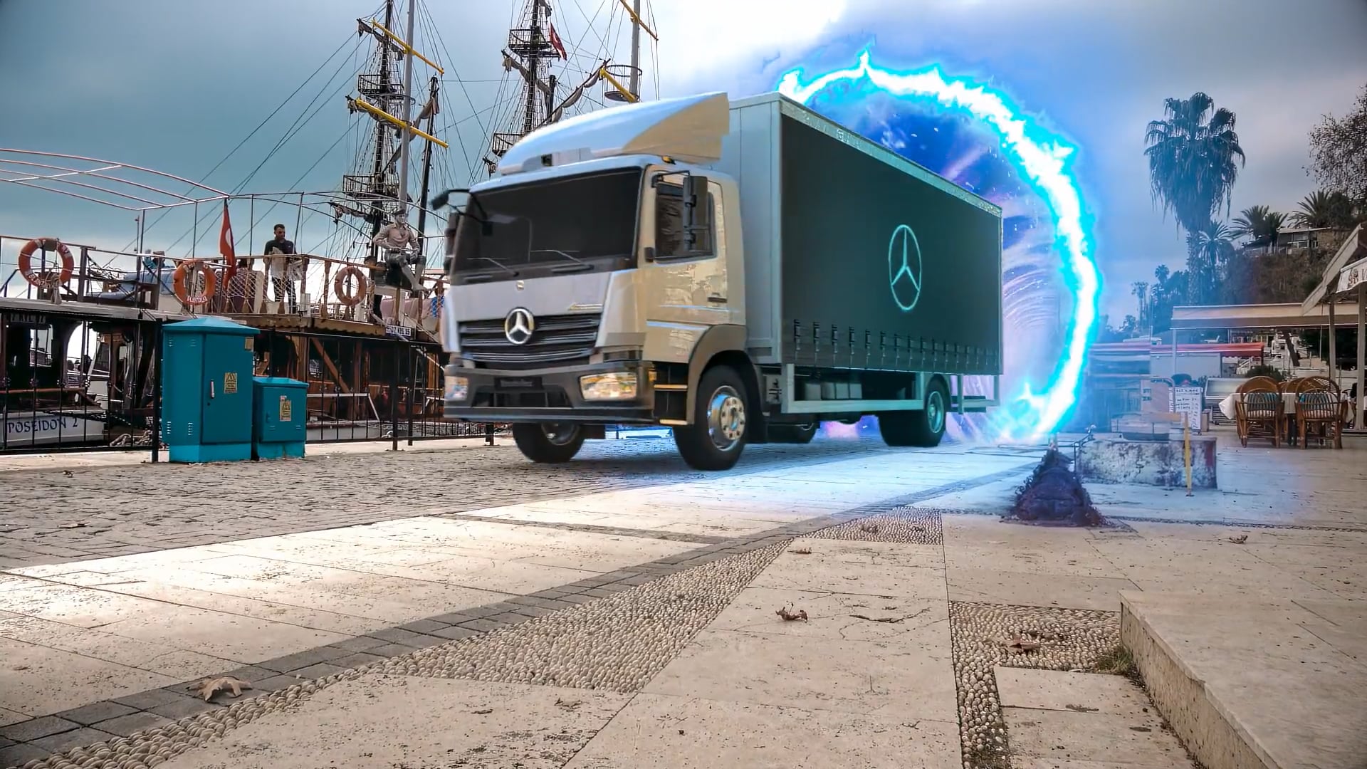 Mercedes Truck Jump