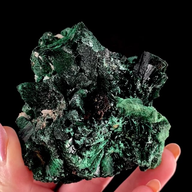 Malachite pseudomorph after Azurite (classic material)