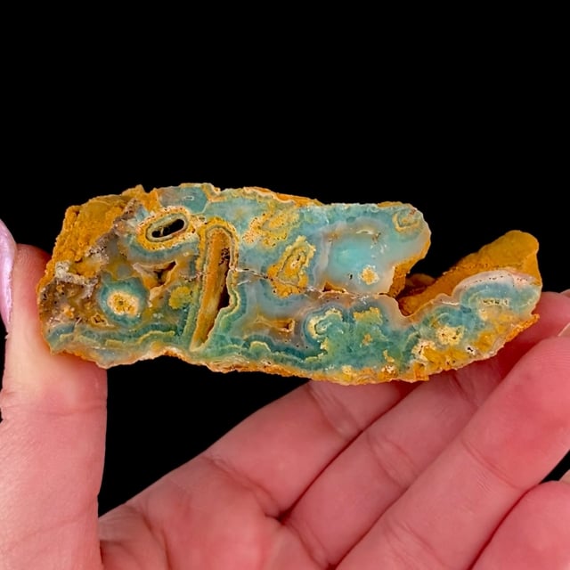 Smithsonite (Copper-bearing) (polished)