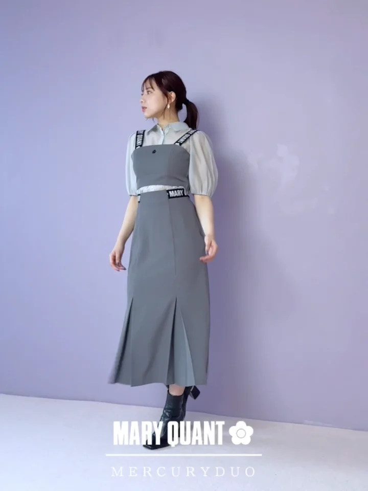 MARY QUANTコラボ】ビスチェ付きパフスリーブブラウス MARY QUANTコラボ】ビスチェ付きパフスリーブブラウス