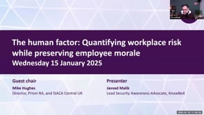 SASIG Webinar - The human factor: Quantifying workplace risk while preserving employee morale 2025-01-15 11:00:34