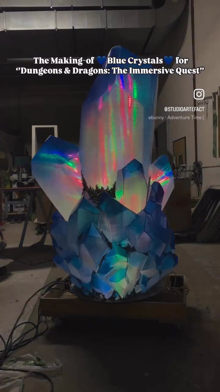 Making Of Blue Crystals - Dungeons & Dragons: The Immersive Quest - By Studio Artefact