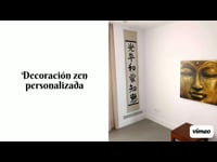 Pergaminos japoneses kakemono, decoración zen