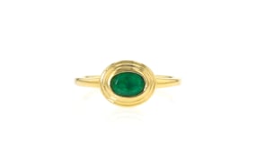 .60 Carat Emerald Ring in 18kt Gold Over Sterling