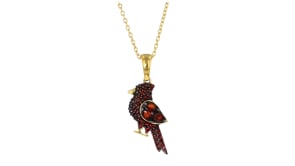 .60 ct. t.w. Garnet Cardinal Pendant Necklace in 18kt Gold Over Sterling